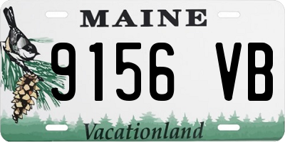 ME license plate 9156VB