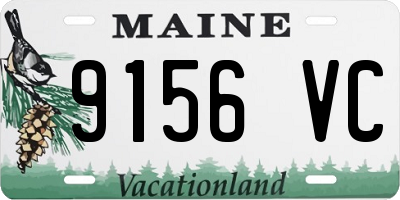 ME license plate 9156VC