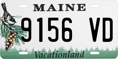 ME license plate 9156VD