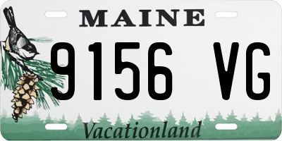 ME license plate 9156VG