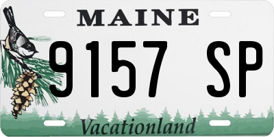 ME license plate 9157SP