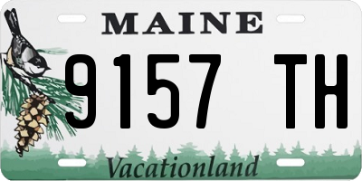 ME license plate 9157TH