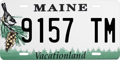 ME license plate 9157TM