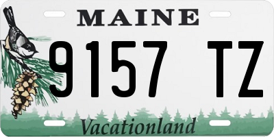 ME license plate 9157TZ