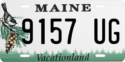 ME license plate 9157UG