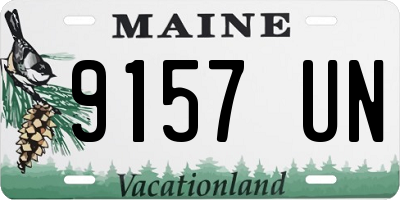 ME license plate 9157UN