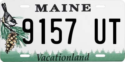 ME license plate 9157UT