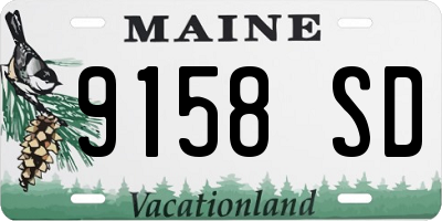 ME license plate 9158SD