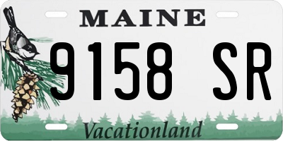 ME license plate 9158SR