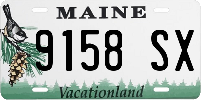 ME license plate 9158SX