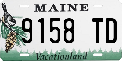 ME license plate 9158TD