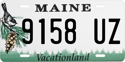 ME license plate 9158UZ