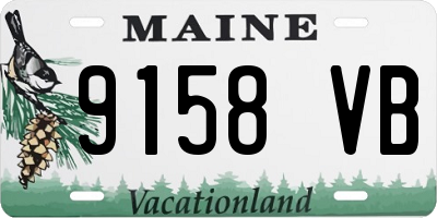 ME license plate 9158VB