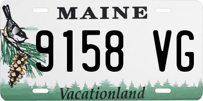 ME license plate 9158VG