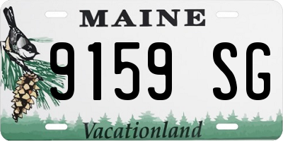 ME license plate 9159SG
