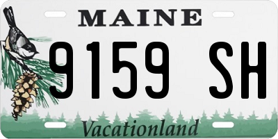 ME license plate 9159SH