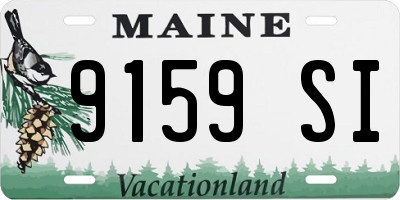 ME license plate 9159SI