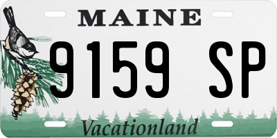 ME license plate 9159SP