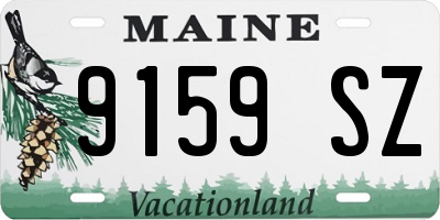 ME license plate 9159SZ