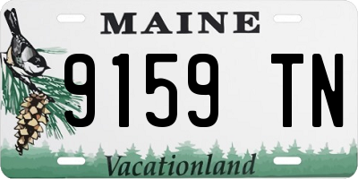 ME license plate 9159TN