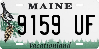 ME license plate 9159UF
