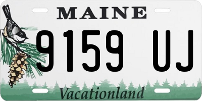 ME license plate 9159UJ