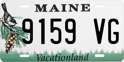 ME license plate 9159VG