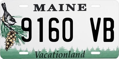ME license plate 9160VB