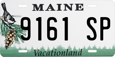 ME license plate 9161SP