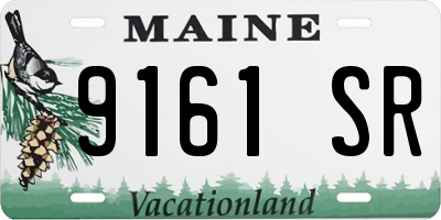 ME license plate 9161SR