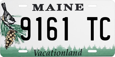 ME license plate 9161TC