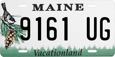ME license plate 9161UG