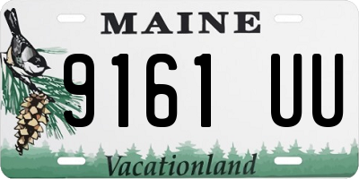 ME license plate 9161UU