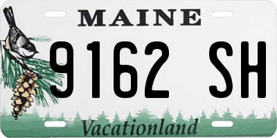 ME license plate 9162SH