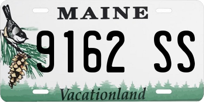 ME license plate 9162SS