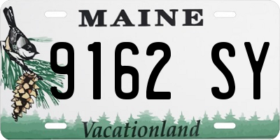 ME license plate 9162SY
