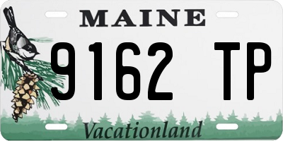 ME license plate 9162TP