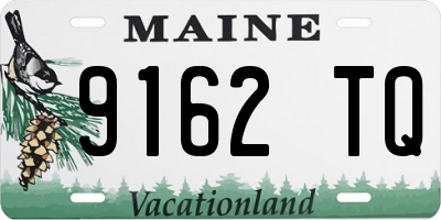 ME license plate 9162TQ