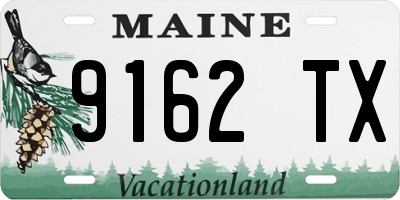 ME license plate 9162TX