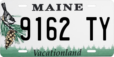 ME license plate 9162TY