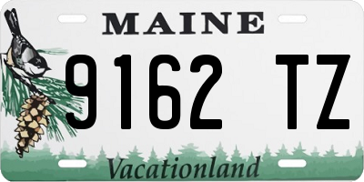 ME license plate 9162TZ