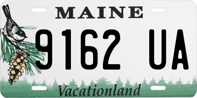 ME license plate 9162UA