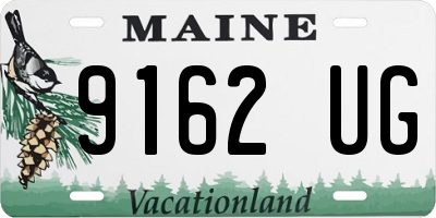 ME license plate 9162UG