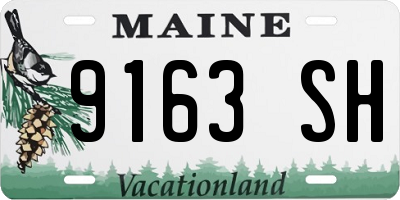 ME license plate 9163SH