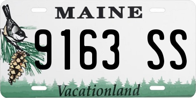 ME license plate 9163SS