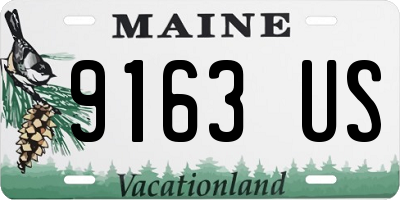 ME license plate 9163US