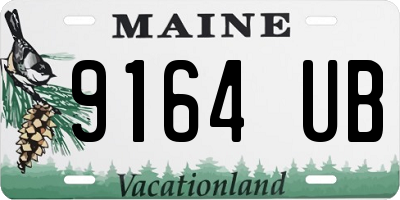 ME license plate 9164UB