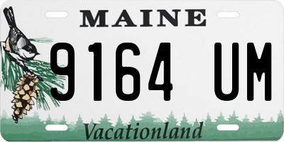ME license plate 9164UM