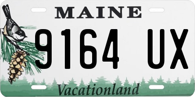 ME license plate 9164UX