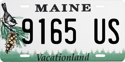 ME license plate 9165US